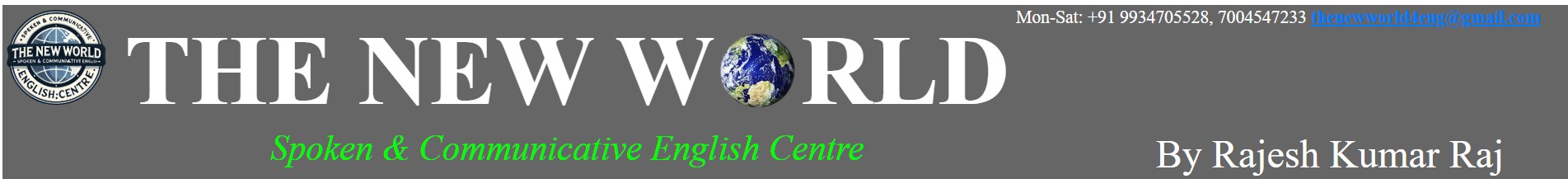 The New World English Institute Banner